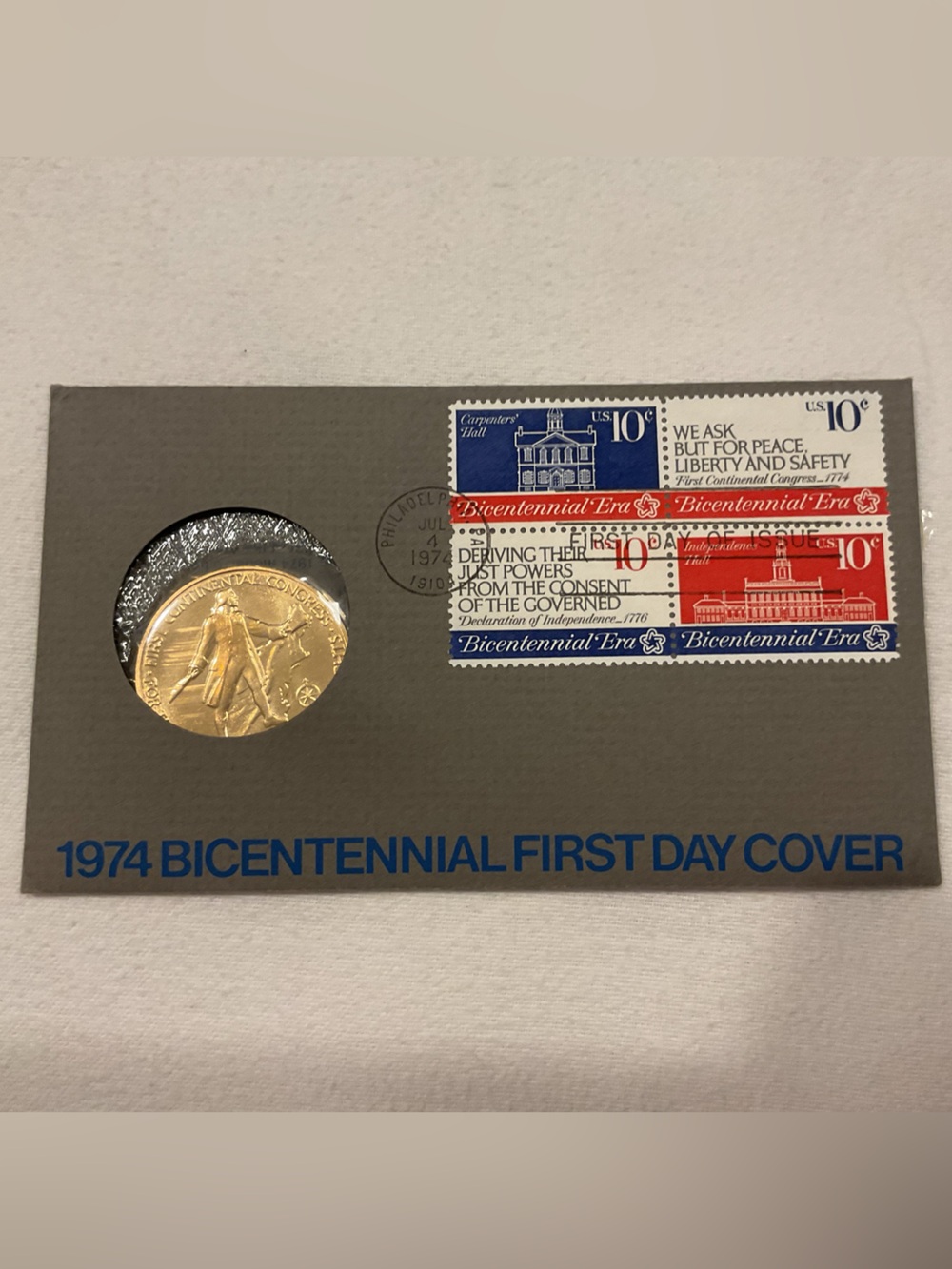 First Day Cover 1974 Bicentennial